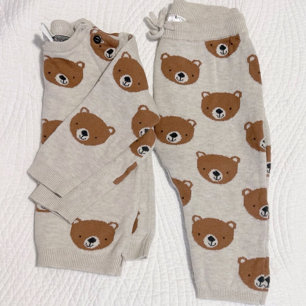 H&M Baby bear sweater set